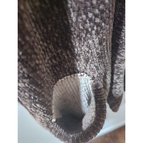 MOTH Anthropologie Brown Chenille Open Front Cardigan Sweater - Picture 7 of 7